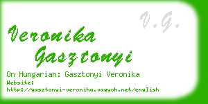 veronika gasztonyi business card